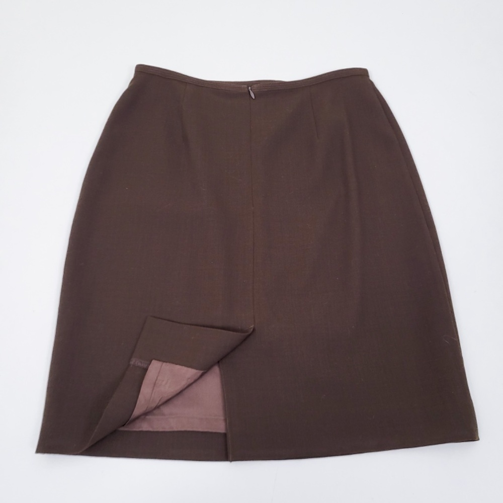 (Free with Purchase) Vintage Wool Pencil Skirt Lined Short Thigh Length - Picture 10 of 12